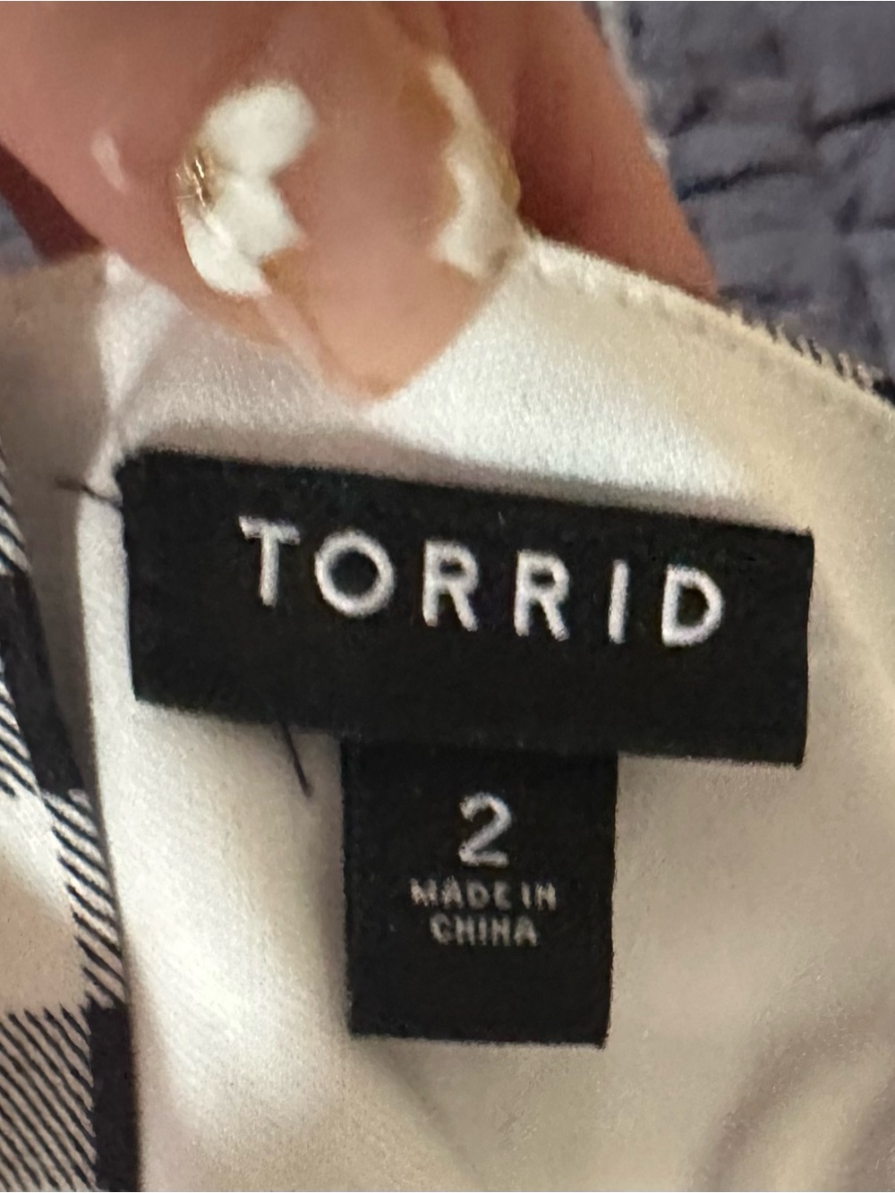 TORRID Black/White Gingham Tiered Maxi Dress 2x - Picture 5 of 5
